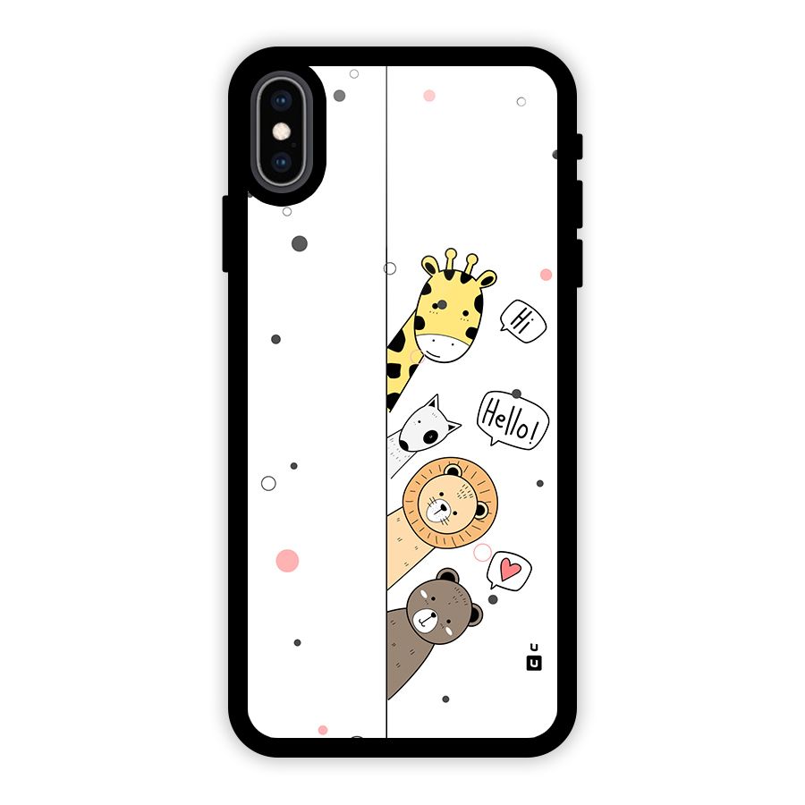 Animal Greetings Back Case for iPhone XS Max
