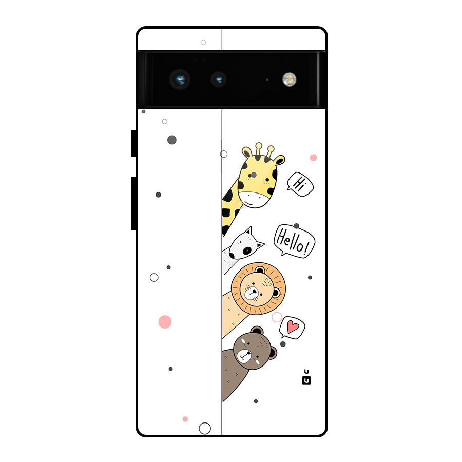 Animal Greetings Glass Back Case for Google Pixel 6
