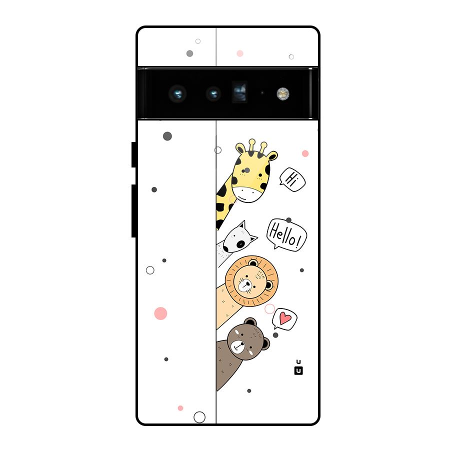 Animal Greetings Glass Back Case for Google Pixel 6 Pro