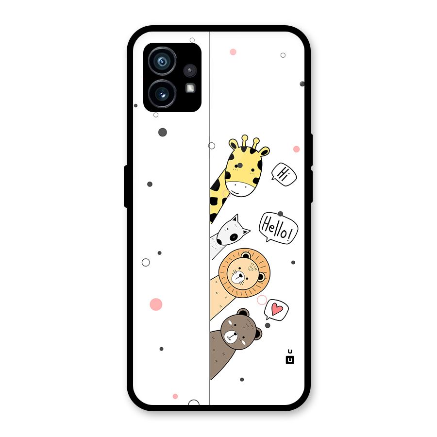 Animal Greetings Glass Back Case for Nothing Phone 1