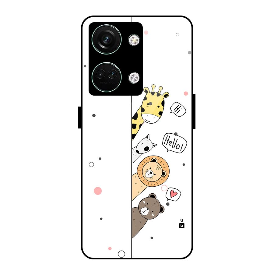 Animal Greetings Glass Back Case for Oneplus Nord 3