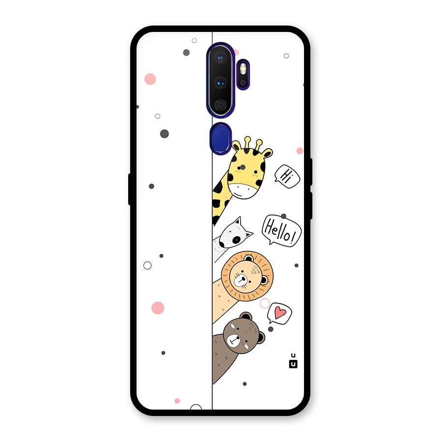 Animal Greetings Glass Back Case for Oppo A9 (2020)