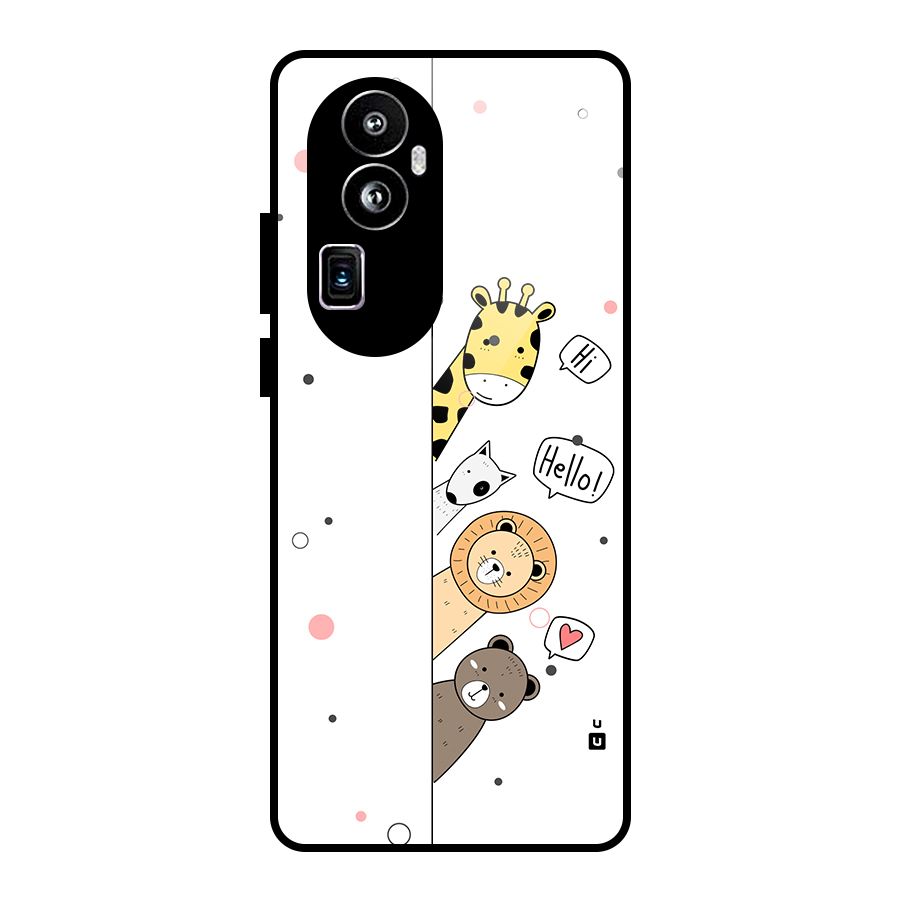 Animal Greetings Glass Back Case for Oppo Reno10 Pro Plus