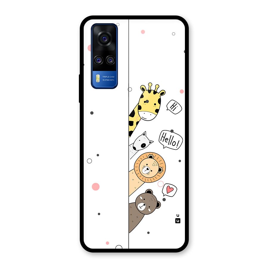 Animal Greetings Glass Back Case for Vivo Y31
