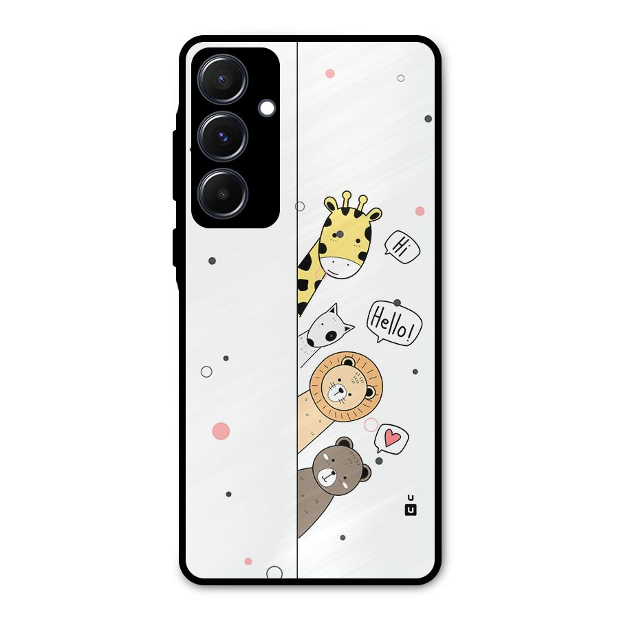 Animal Greetings Metal Back Case for Galaxy A55