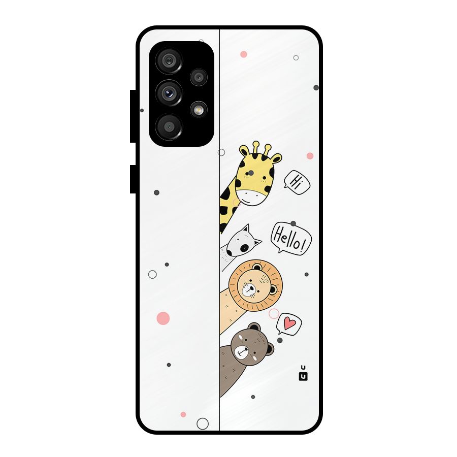 Animal Greetings Metal Back Case for Galaxy A73 5G