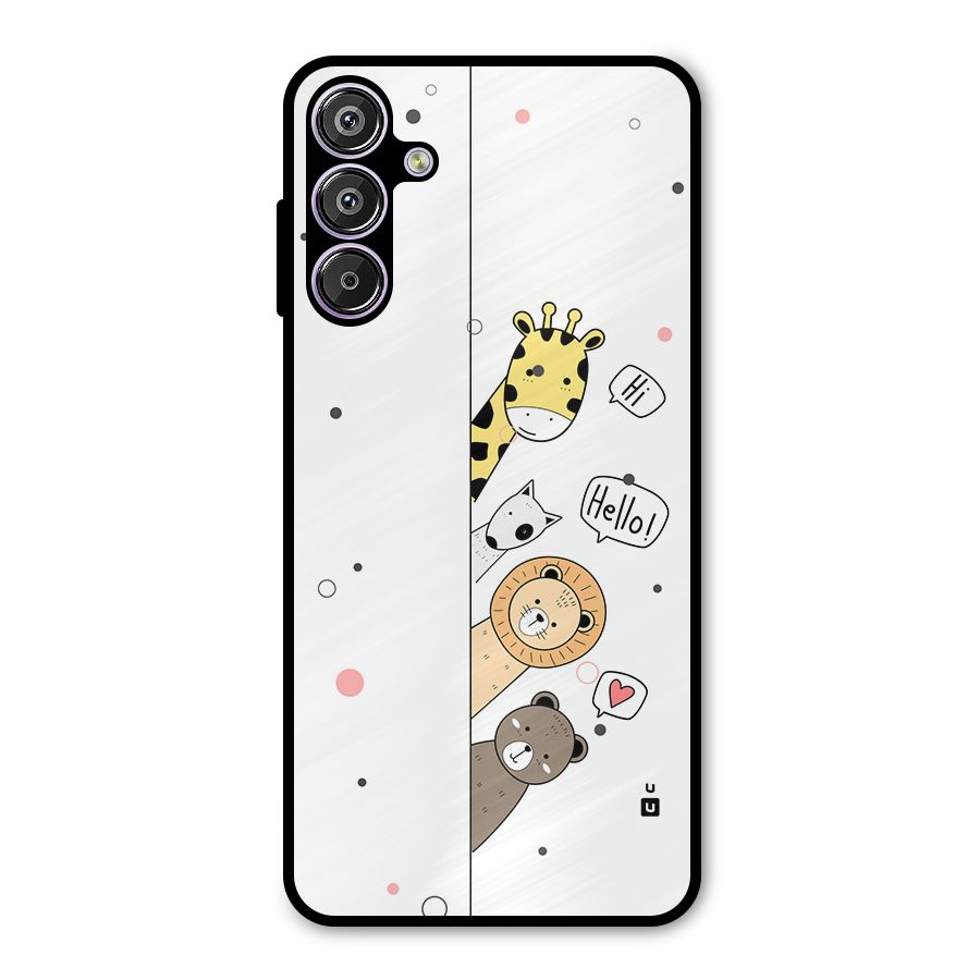 Animal Greetings Metal Back Case for Galaxy F15