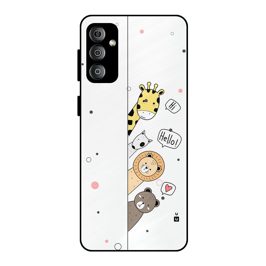 Animal Greetings Metal Back Case for Galaxy F23