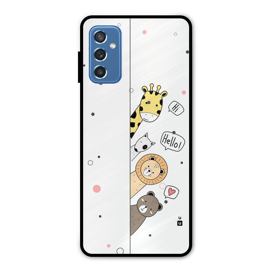 Animal Greetings Metal Back Case for Galaxy M52 5G