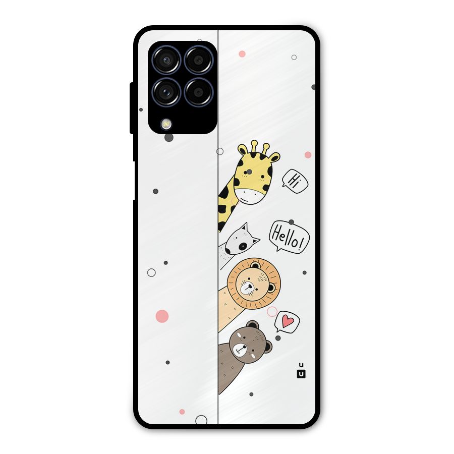 Animal Greetings Metal Back Case for Galaxy M53 5G