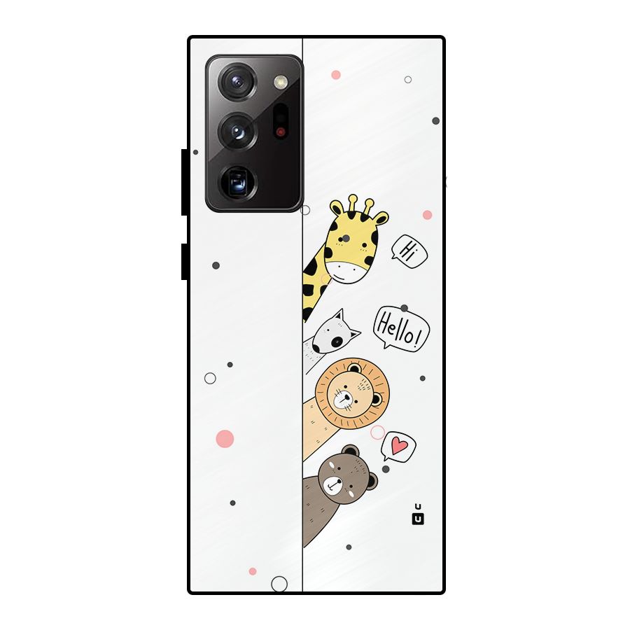 Animal Greetings Metal Back Case for Galaxy Note 20 Ultra 5G