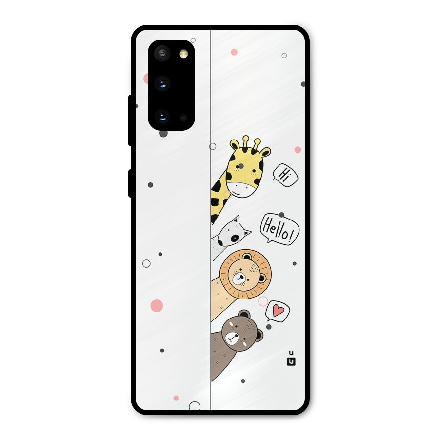 Animal Greetings Metal Back Case for Galaxy S20