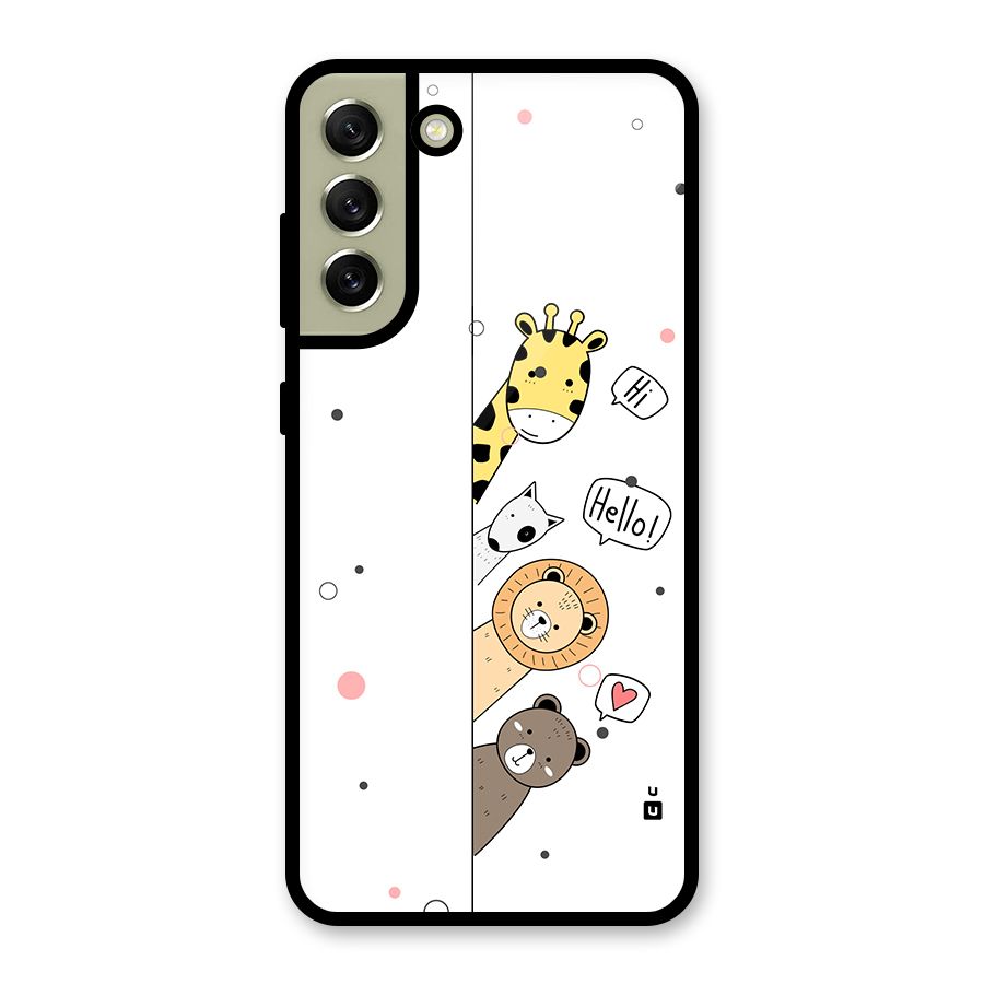 Animal Greetings Metal Back Case for Galaxy S21 FE 5G (2023)