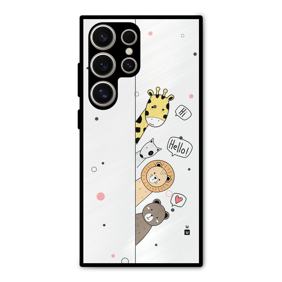 Animal Greetings Metal Back Case for Galaxy S24 Ultra