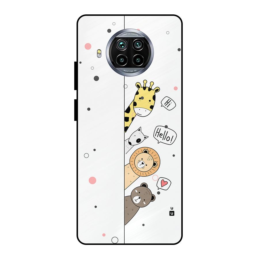 Animal Greetings Metal Back Case for Mi 10i