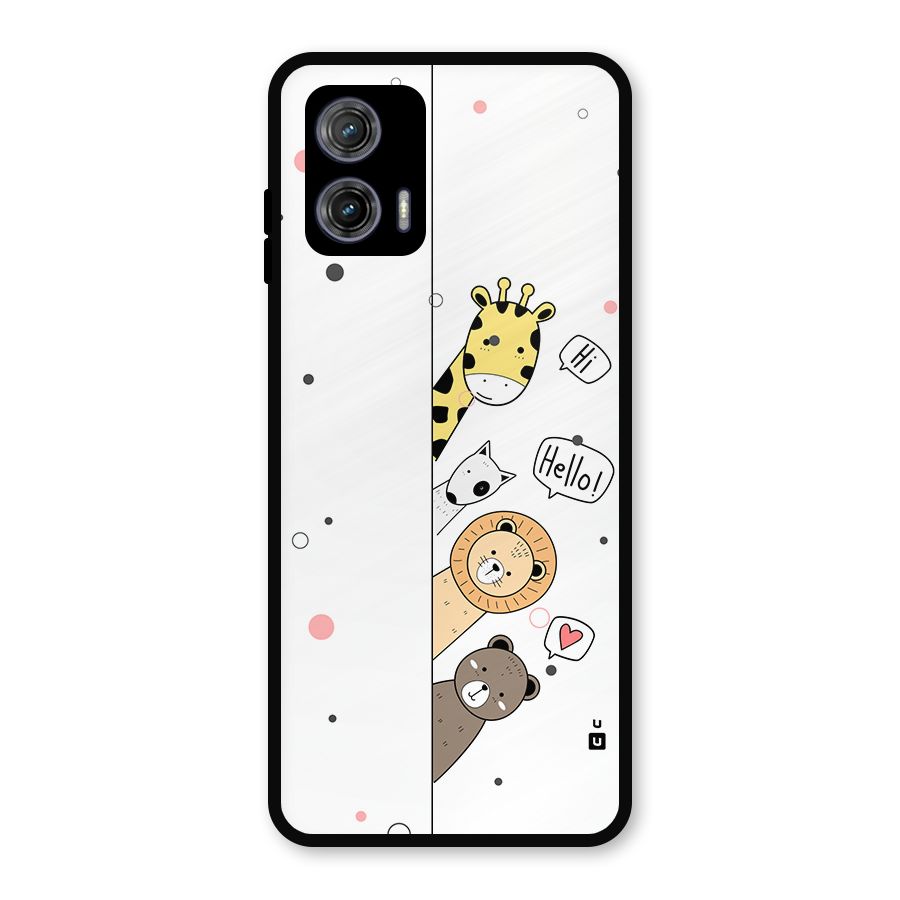 Animal Greetings Metal Back Case for Moto G73