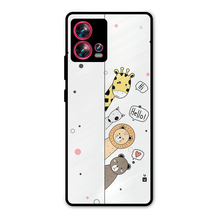 Animal Greetings Metal Back Case for Motorola Edge 30 Fusion