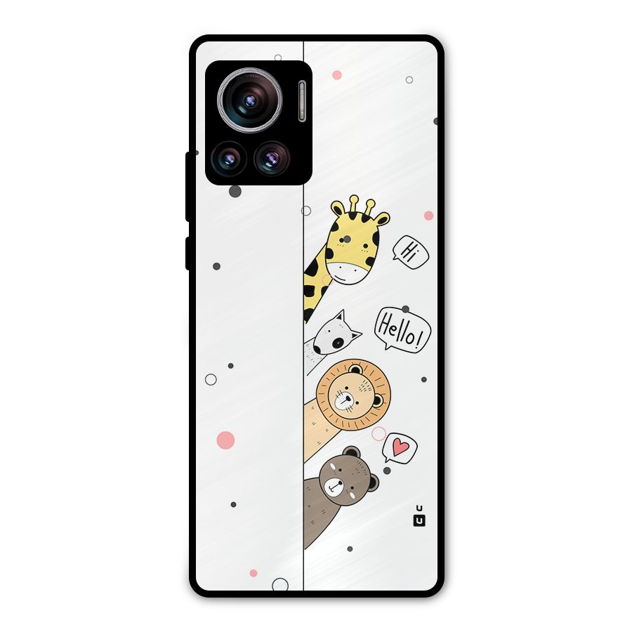 Animal Greetings Metal Back Case for Motorola Edge 30 Ultra