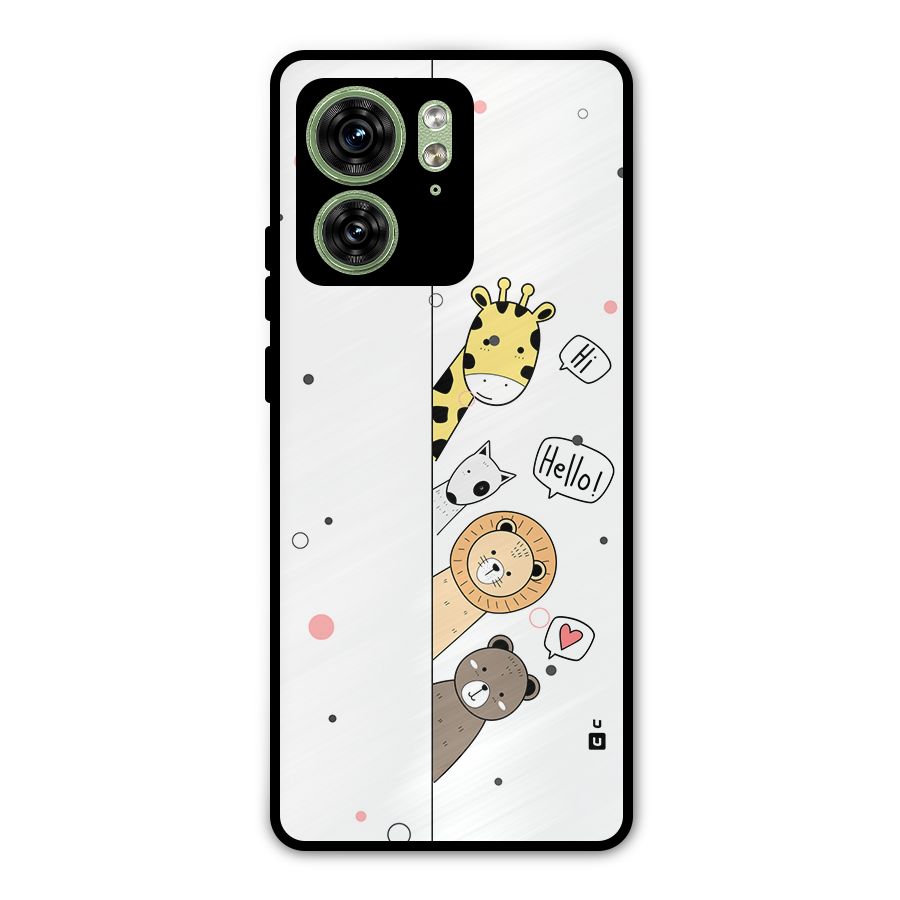 Animal Greetings Metal Back Case for Motorola Edge 40 5G