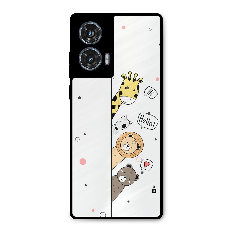 Animal Greetings Metal Back Case for Motorola Edge 50 Fusion