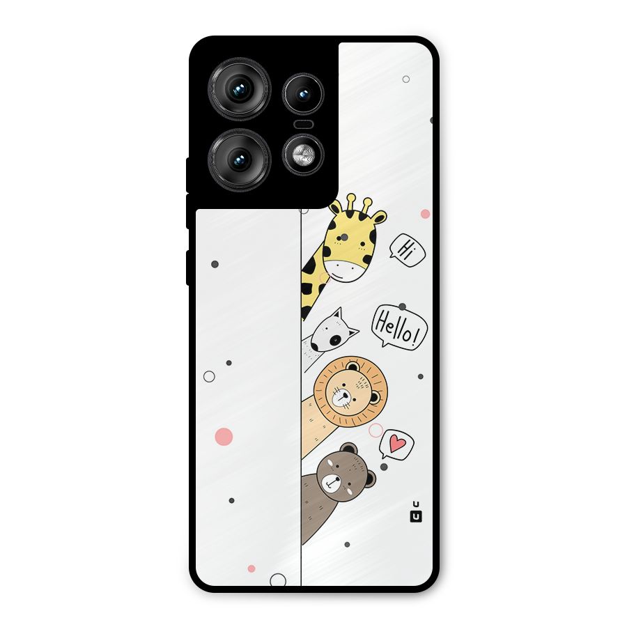 Animal Greetings Metal Back Case for Motorola Edge 50 Pro