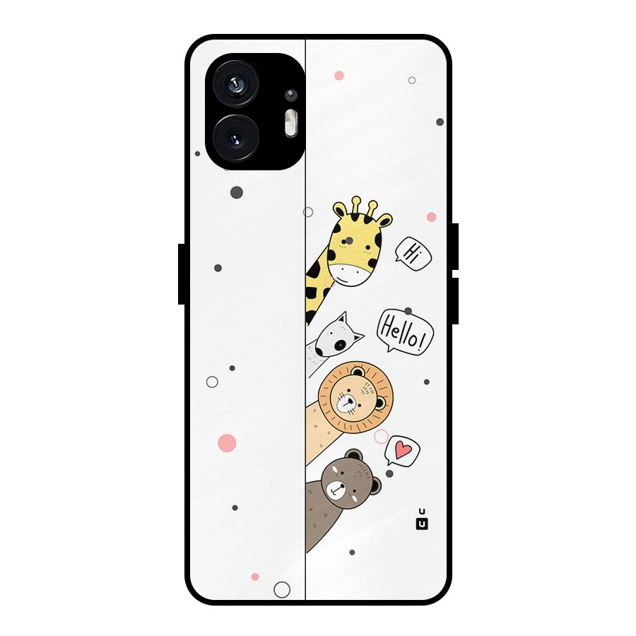 Animal Greetings Metal Back Case for Nothing Phone 2