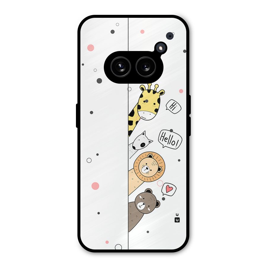 Animal Greetings Metal Back Case for Nothing Phone 2a