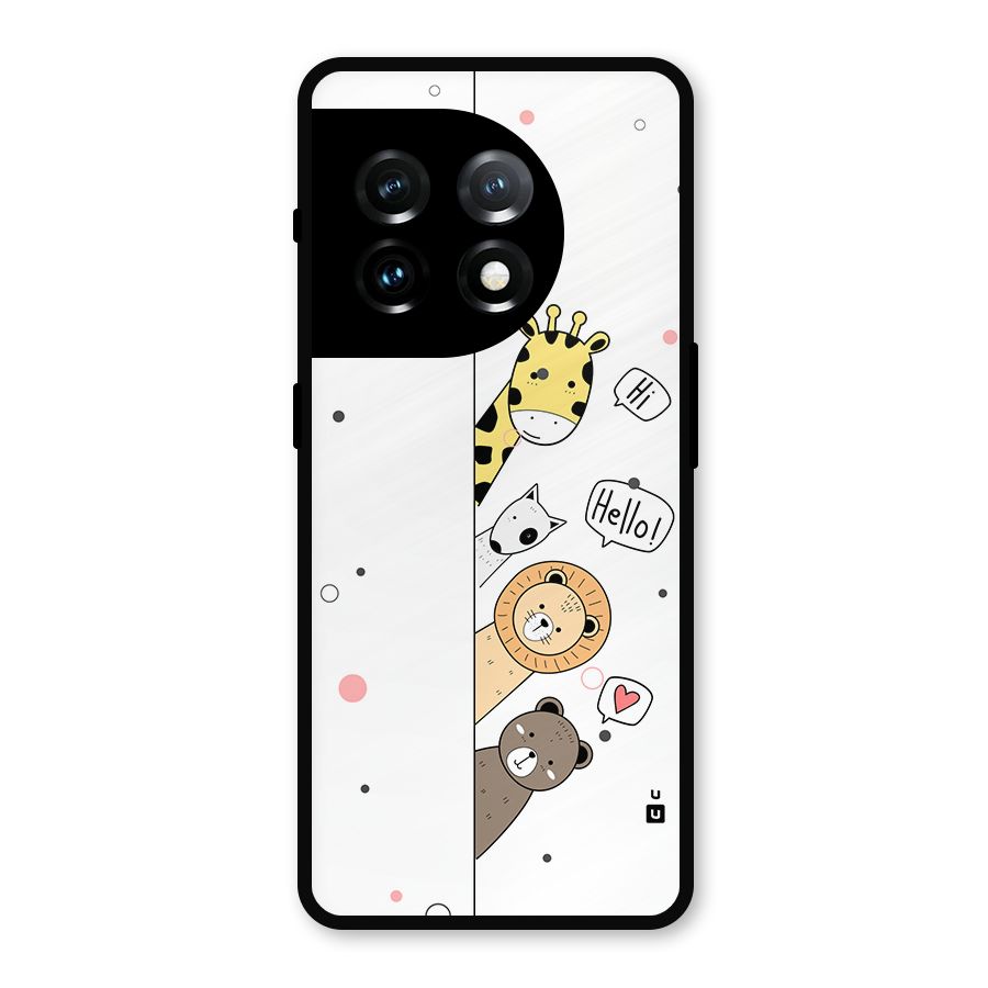Animal Greetings Metal Back Case for OnePlus 11