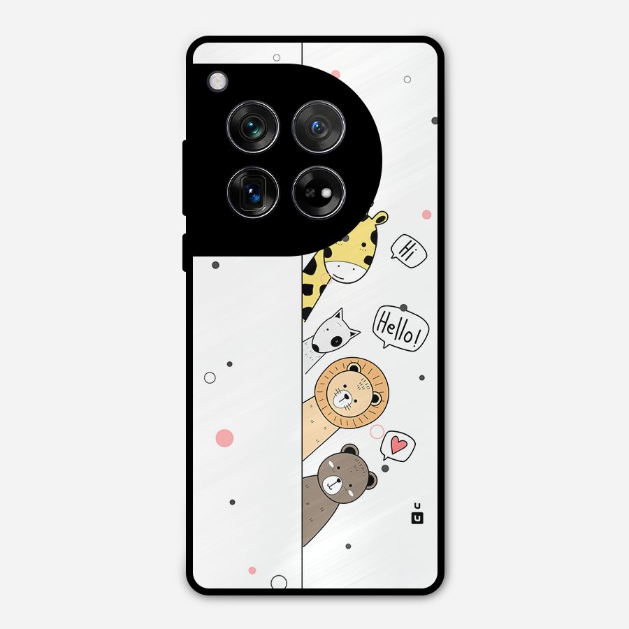 Animal Greetings Metal Back Case for OnePlus 12
