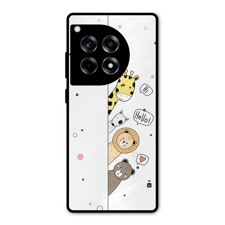 Animal Greetings Metal Back Case for OnePlus 12R