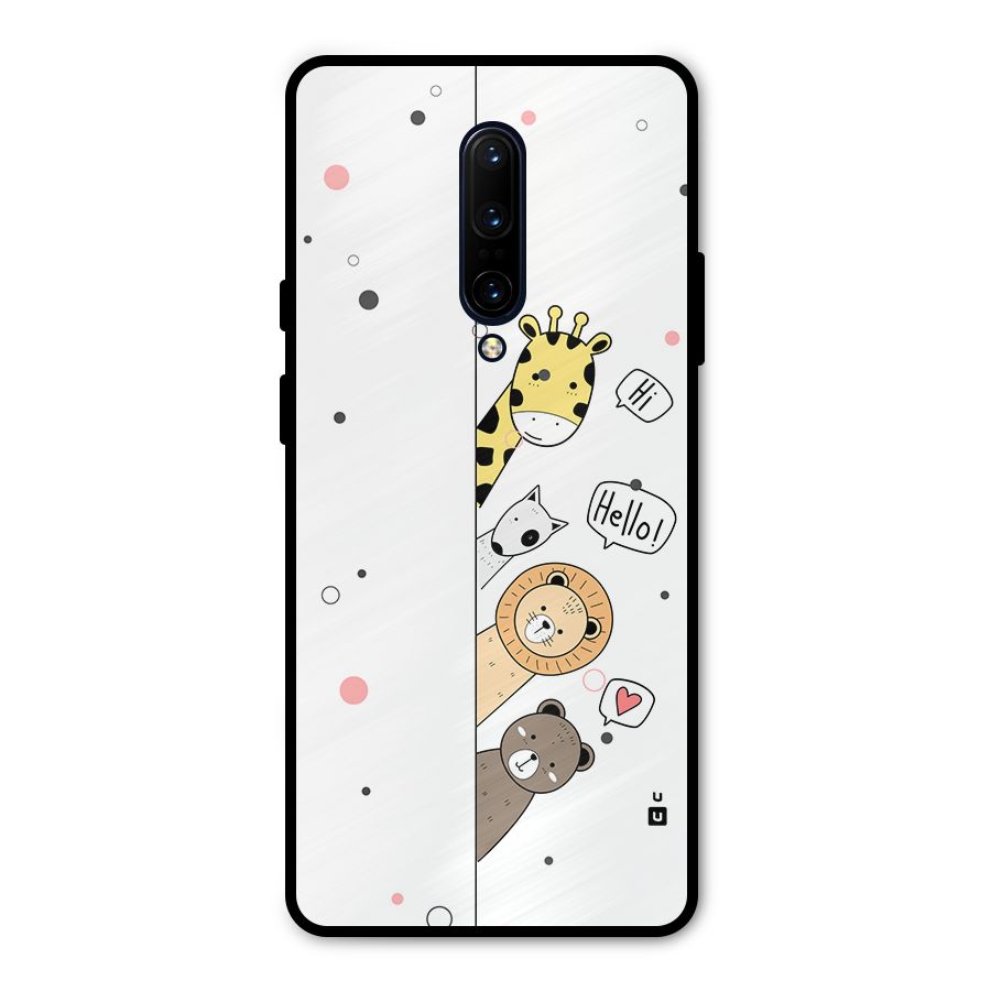 Animal Greetings Metal Back Case for OnePlus 7 Pro