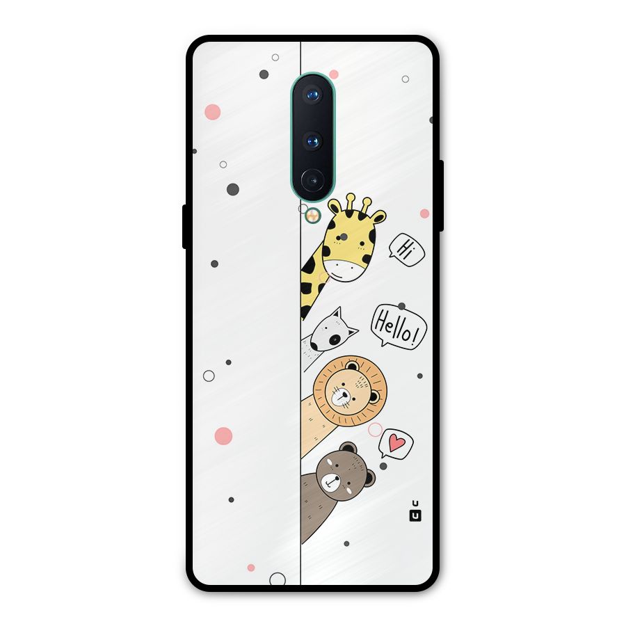 Animal Greetings Metal Back Case for OnePlus 8