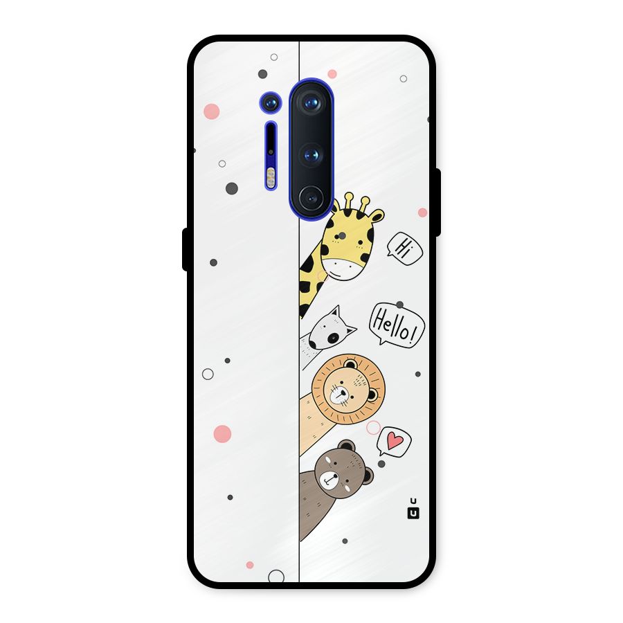 Animal Greetings Metal Back Case for OnePlus 8 Pro
