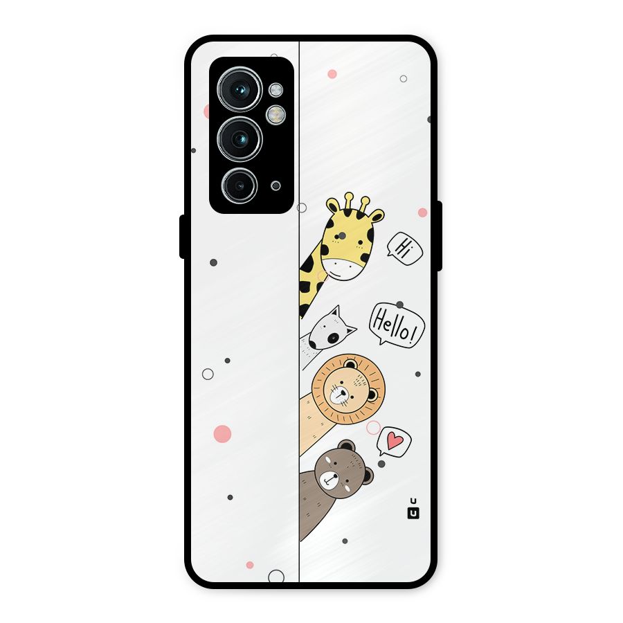 Animal Greetings Metal Back Case for OnePlus 9RT 5G