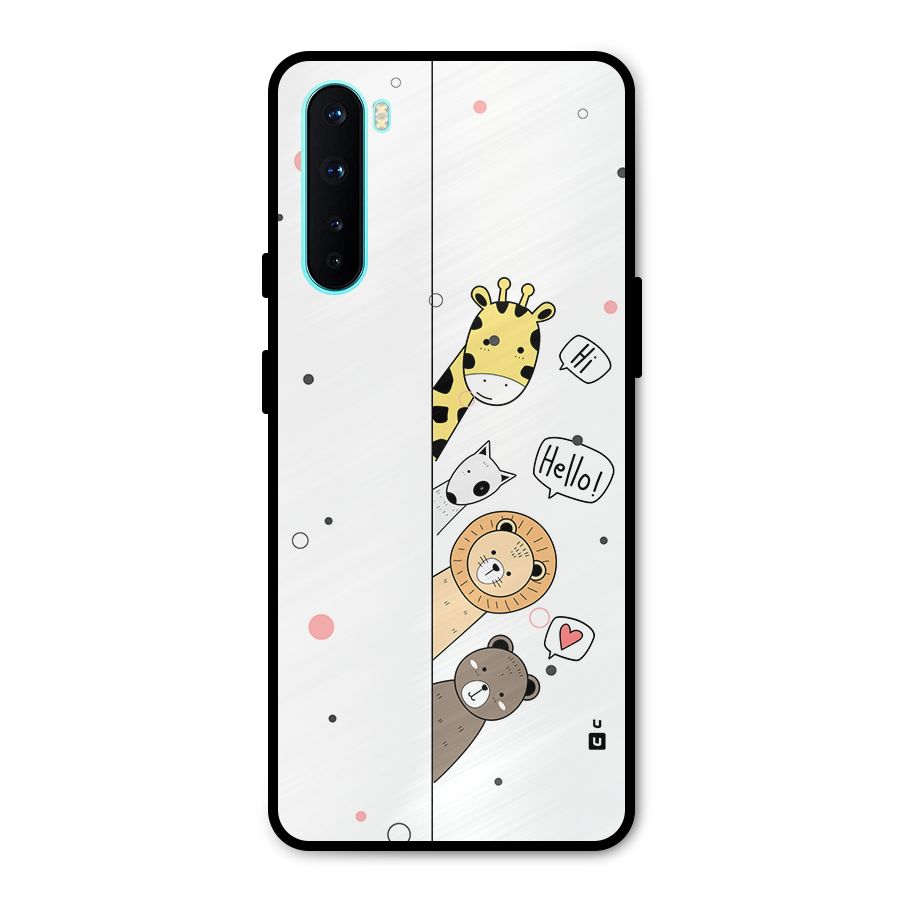 Animal Greetings Metal Back Case for OnePlus Nord