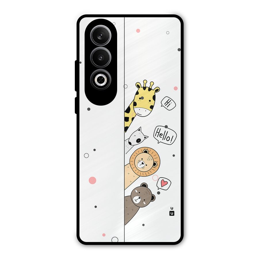 Animal Greetings Metal Back Case for OnePlus Nord CE4