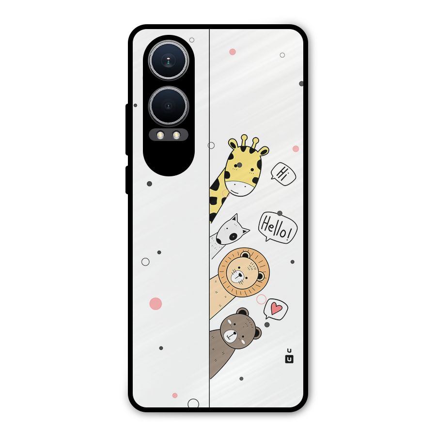 Animal Greetings Metal Back Case for OnePlus Nord CE4 Lite