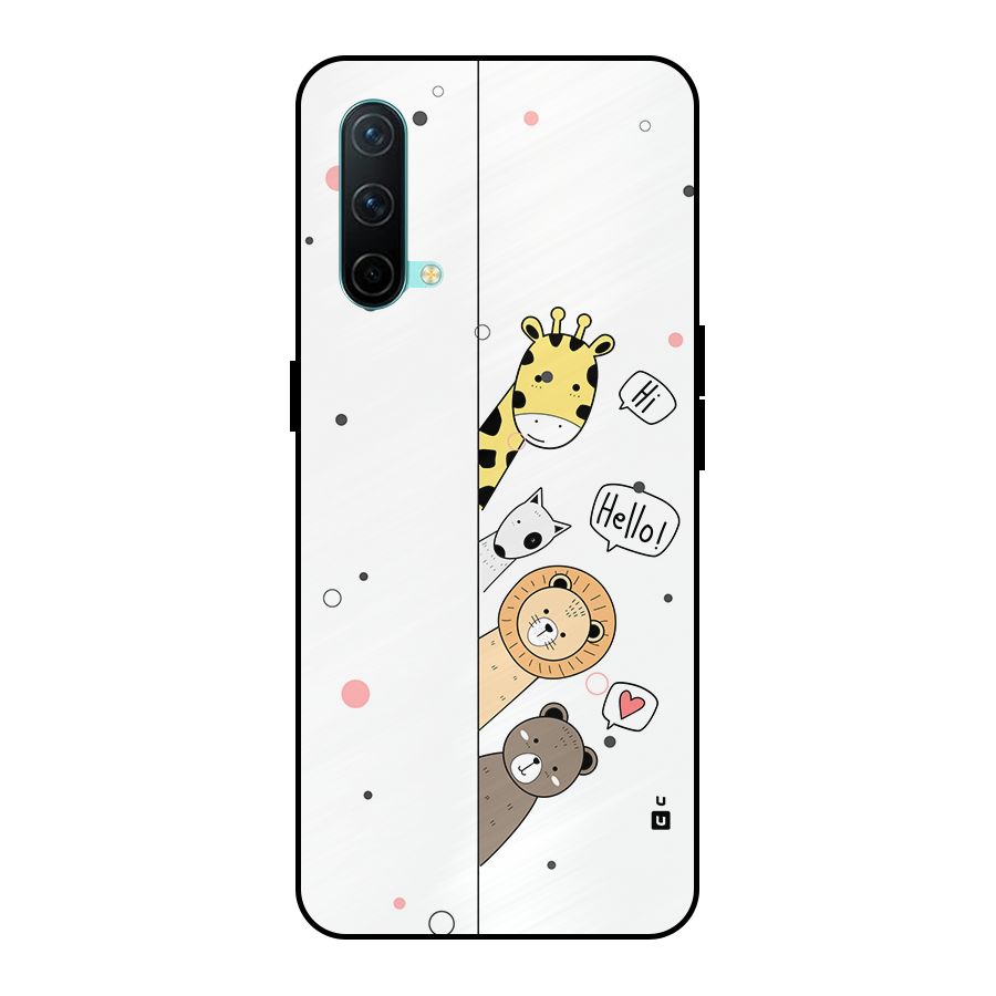 Animal Greetings Metal Back Case for OnePlus Nord CE 5G
