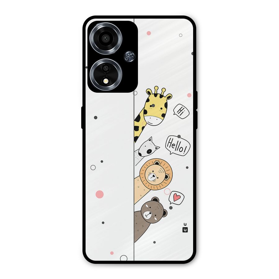 Animal Greetings Metal Back Case for Oppo A59