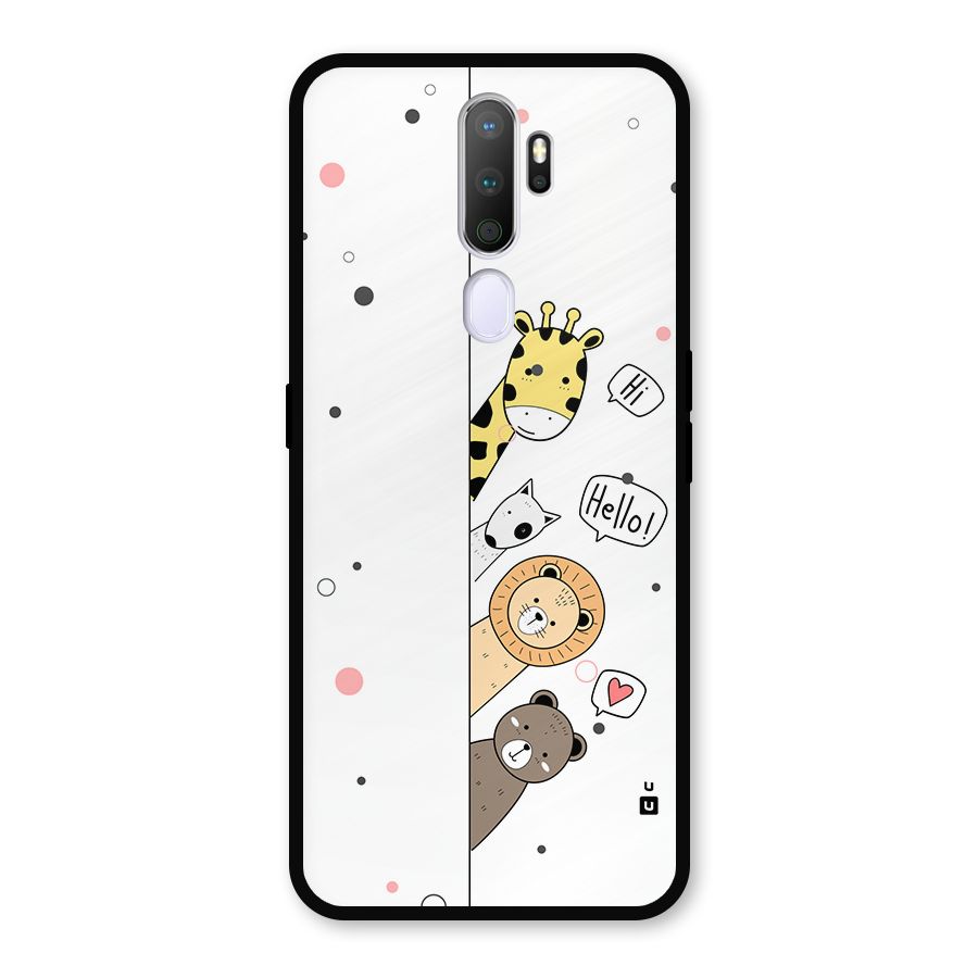 Animal Greetings Metal Back Case for Oppo A9 (2020)
