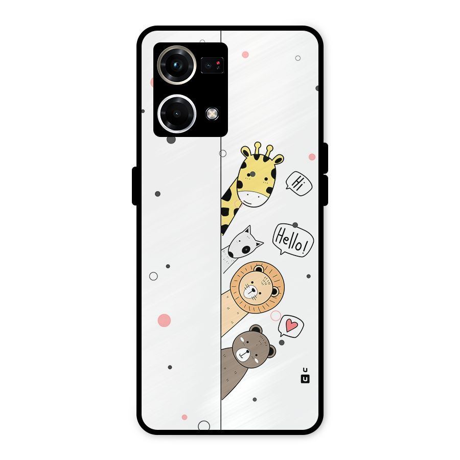 Animal Greetings Metal Back Case for Oppo F21s Pro 4G