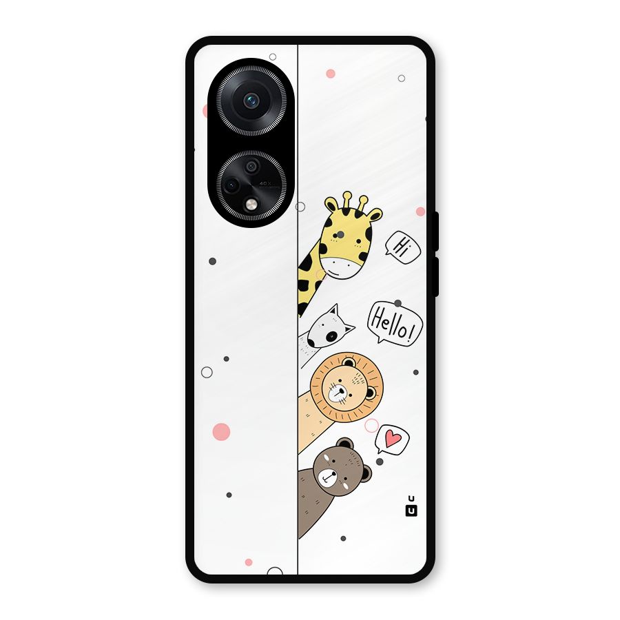 Animal Greetings Metal Back Case for Oppo F23