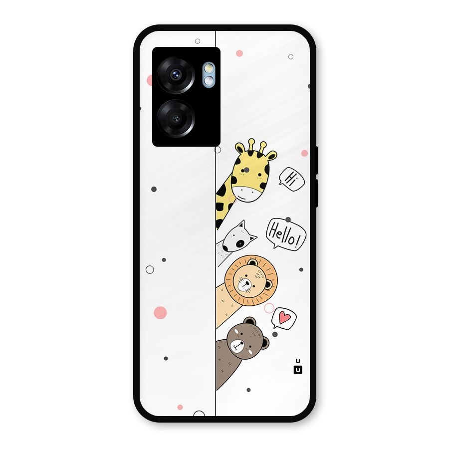 Animal Greetings Metal Back Case for Oppo K10 (5G)