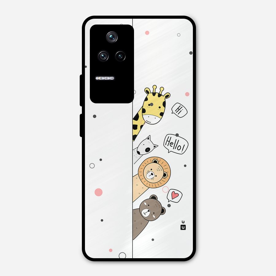 Animal Greetings Metal Back Case for Poco F4 5G