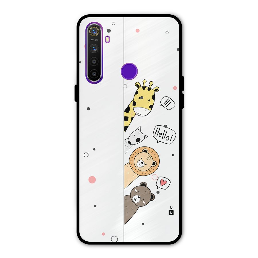 Animal Greetings Metal Back Case for Realme 5