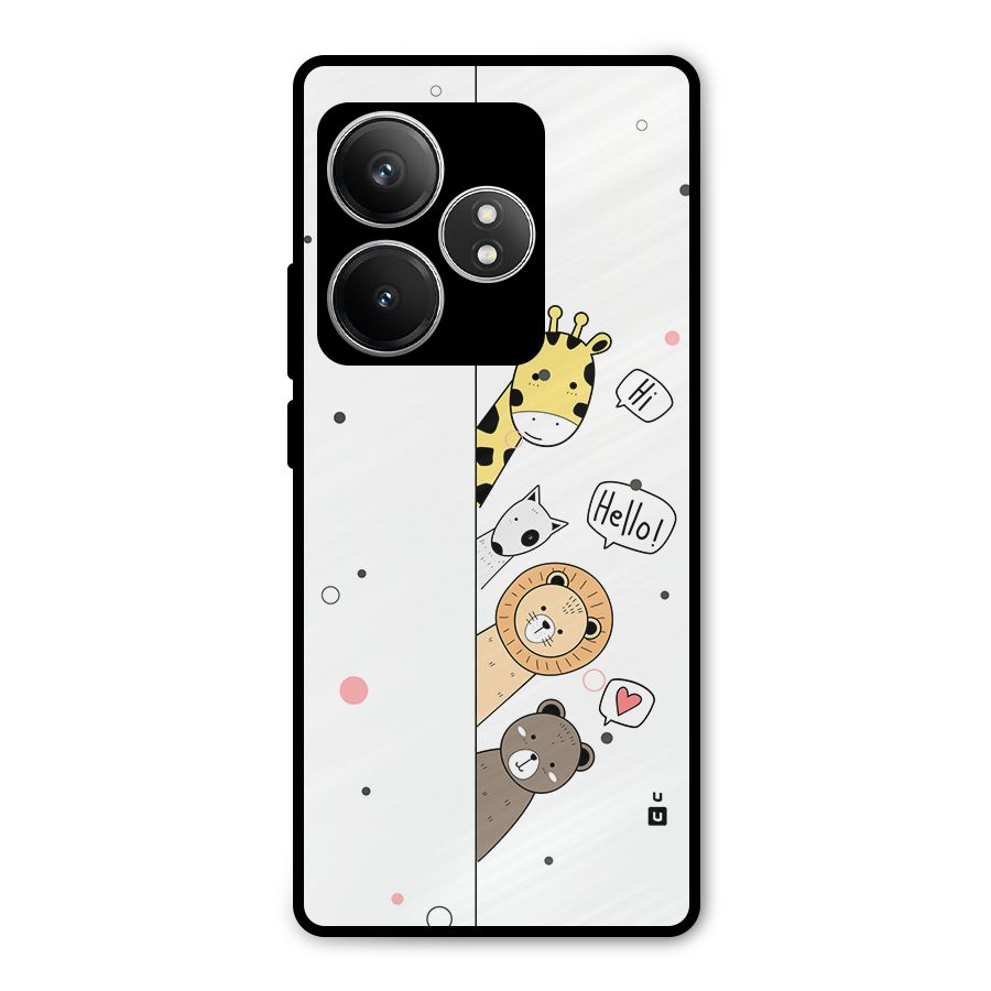 Animal Greetings Metal Back Case for Realme GT 6T