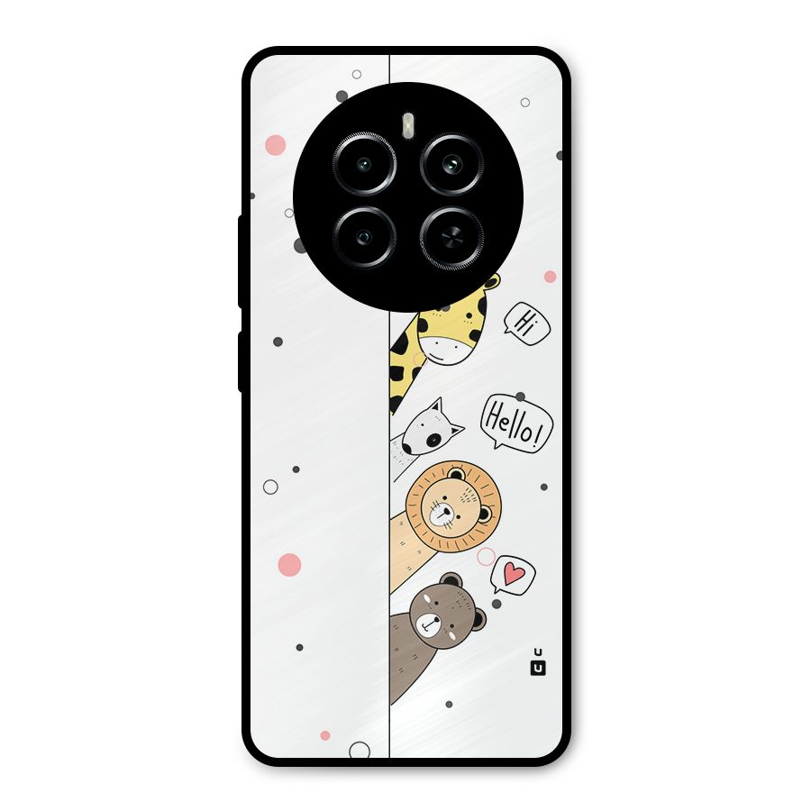 Animal Greetings Metal Back Case for Realme P1