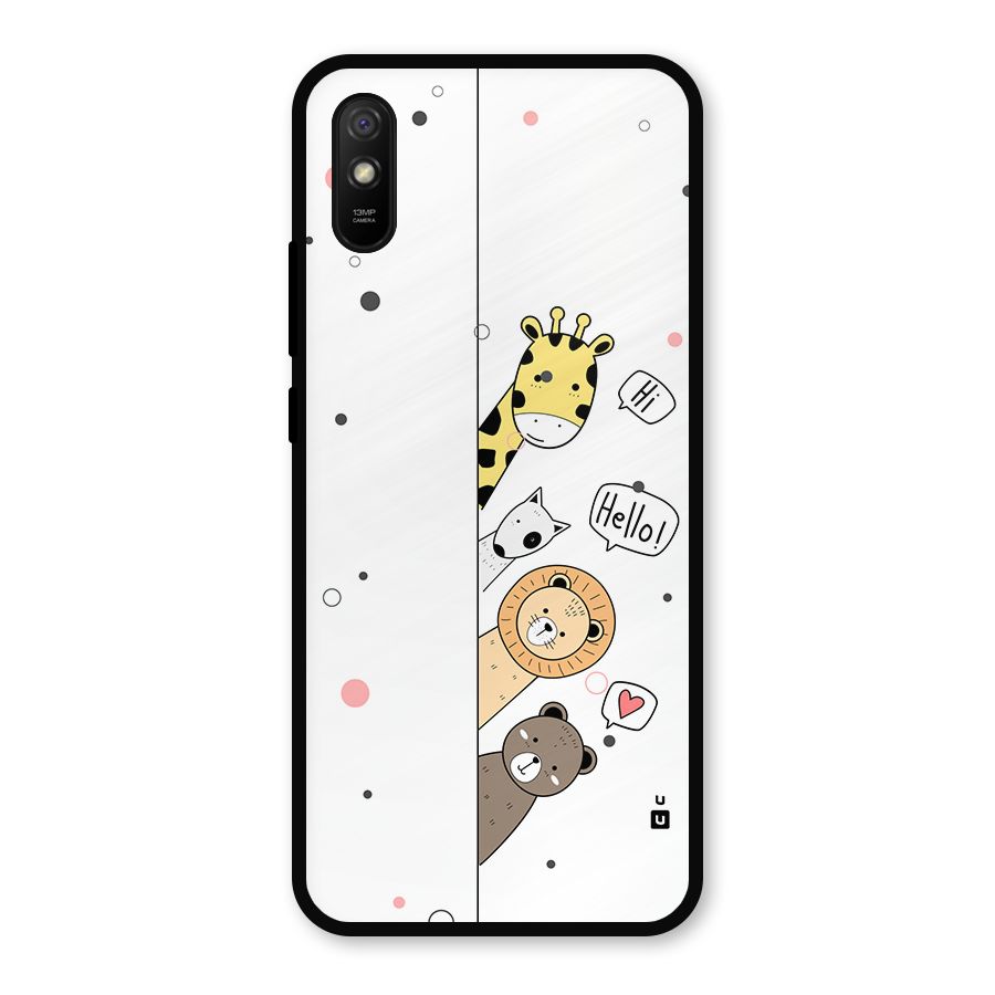 Animal Greetings Metal Back Case for Redmi 9a