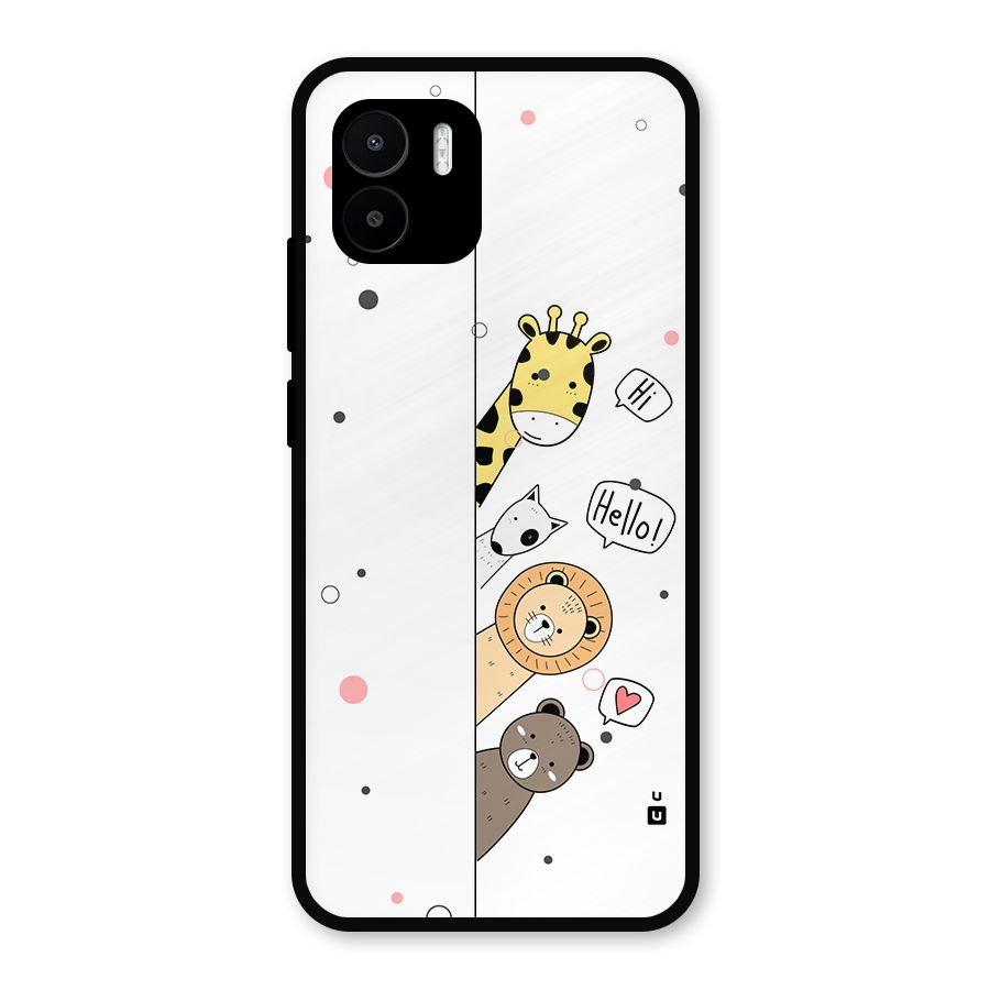 Animal Greetings Metal Back Case for Redmi A1