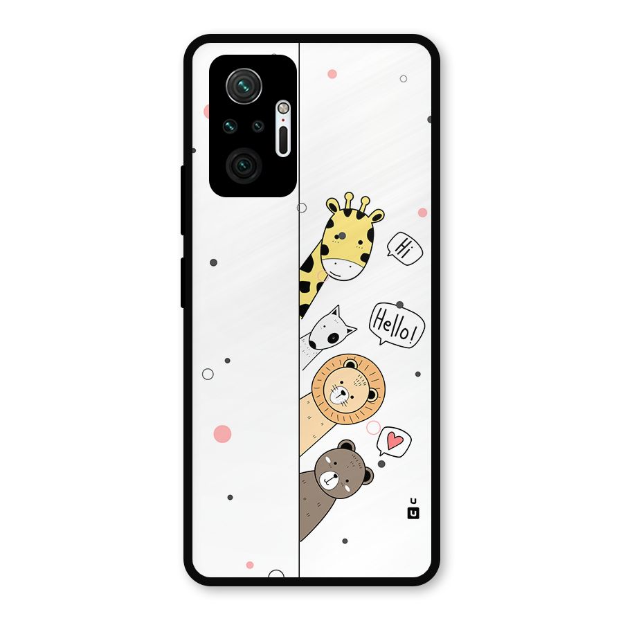 Animal Greetings Metal Back Case for Redmi Note 10 Pro Max